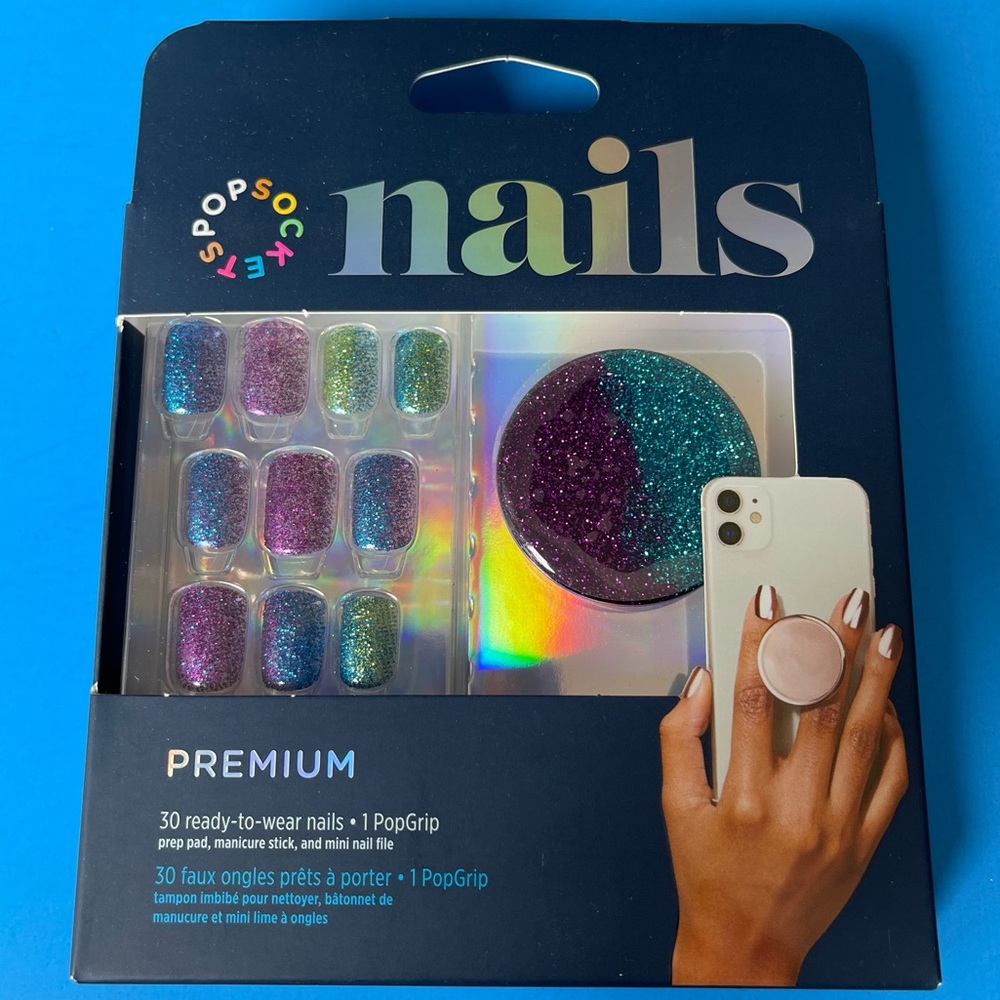 Popsocket - Shimmer Shift PopGrip+Nails (PREMIUM)